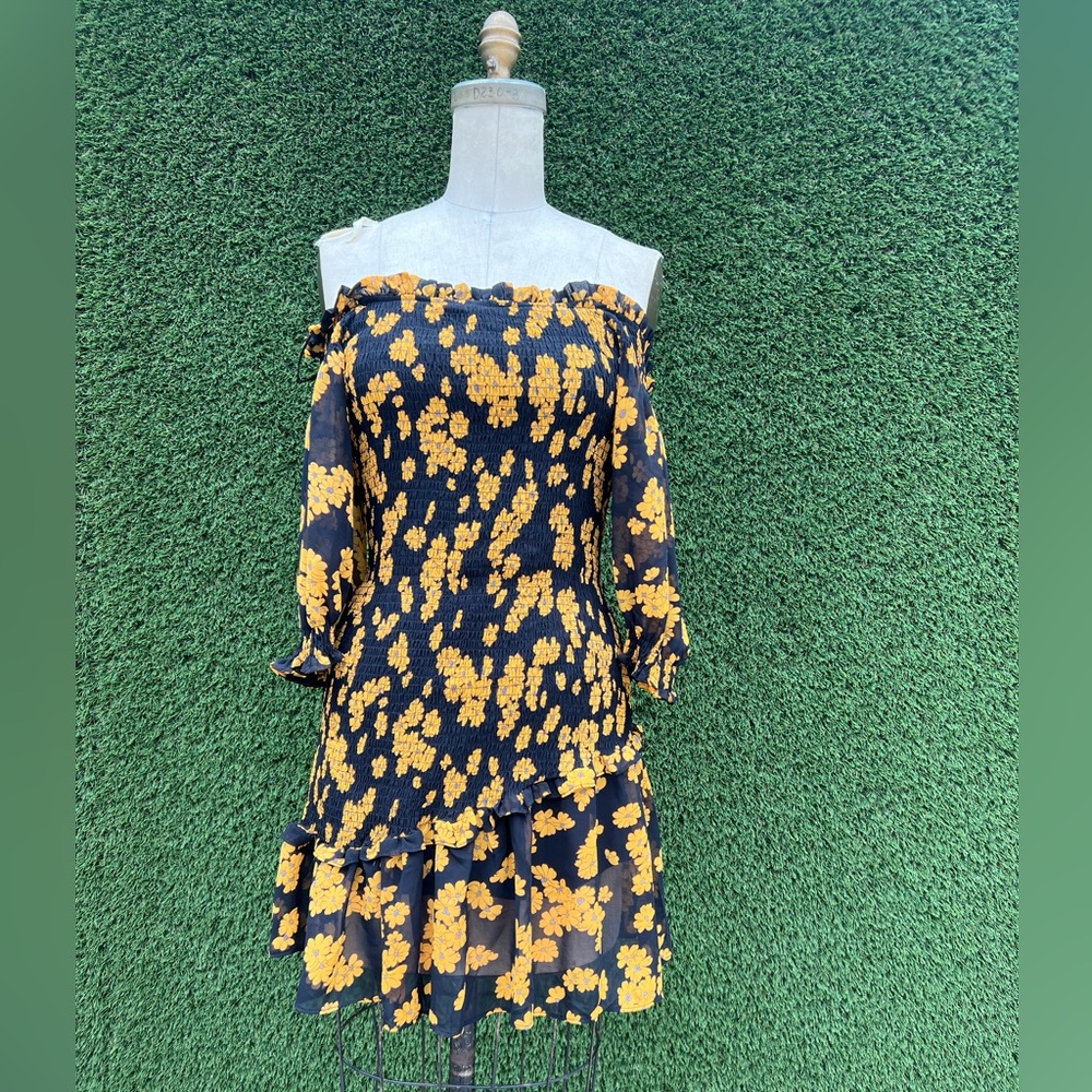 Off the shoulder ruffle dress